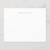 バジェット黒と白の書道の写真の日付を保存 チラシ (裏面)