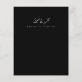 バジェット黒書道結婚のチラシ チラシ (裏面)