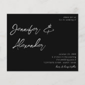 バジェット黒結婚書写真V2 (正面)