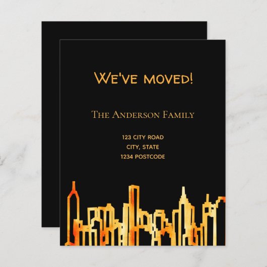 バジェット黒金ゴールド都市スカイラインの移動発表 (正面/裏面)