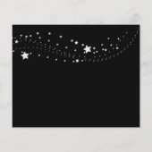 バジェット黒銀写真の誕生日Save the Date (裏面)