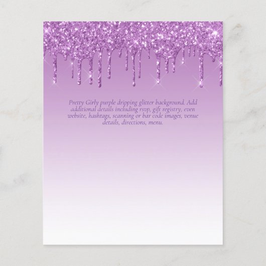 バジェット18th誕生日ドリッピンググリッターグラマー (裏面)