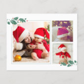 バジェット1stクリスマスベビー写真ホリデーカード (裏面)