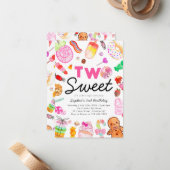 バジェット2スイートキャンディランドキッドキャンディランド誕生日 ノートカード (正面/裏面インサイチュ)