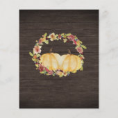 バジェット2リトルカボチャ木材フローラベビーシャワー (裏面)