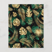 バジェット2ワイルド金ゴールドブラック2nd誕生日招待状 (裏面)