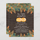 バジェット2小さなカボチャ素朴の赤ちゃんシャワー (正面/裏面)