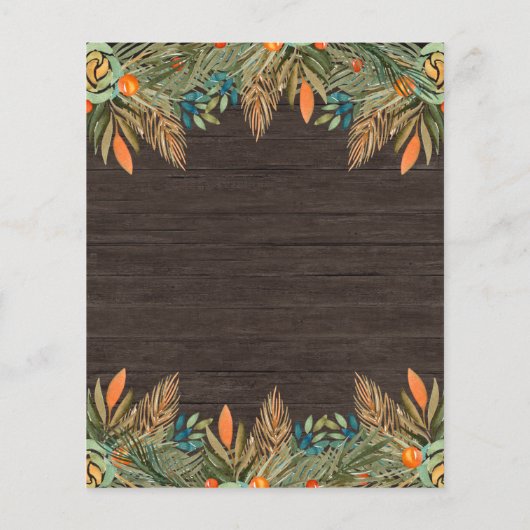 バジェット2小さなカボチャ素朴の赤ちゃんシャワー (裏面)