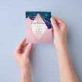 バジェット21th誕生日の輝きアゲートスパークル招待状 チラシ (手)