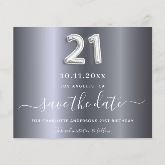 バジェット21th誕生日シルバーセーブ (正面)