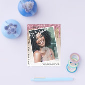 バジェット21th誕生日フォトドリッピンググリッター招待状 チラシ (シングル)