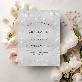 バジェット25結婚周年記念シルバーグリッター