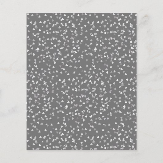 バジェット25thアニバーサリーシルバーハート招待状 (裏面)