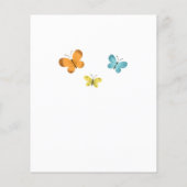 バジェット3rdバースデーテディベアバニー招待状 (裏面)