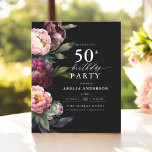 バジェット50th誕生日ブルゴーニュフローラ招待状<br><div class="desc">豊祝かなブルゴーニュと赤面の花模様を含むモダンmoody 50th誕生日の招待状であなたのマイルストーン。このエレガントデザインは、深い、ドラマチックなトーンとソフトでロマンチックなアクセントを融合し、洗練された魅力的な雰囲気を設定するのに最適。印象的なフローラの配置は、贅沢のtouchを追加し、レイアウトコンテンポラリーは保、洗練さスタイリッシュれている。夕べやフォーマルお祝いに理想的な、この招待は永遠の美しいの本質を捉え、50歳の誕生日が恵ま祝せ、スタイル、魅力を持っていることを確かなものにする。</div>