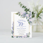 バジェット70th誕生日サプライズパーティの招待状 (スタンド正面)