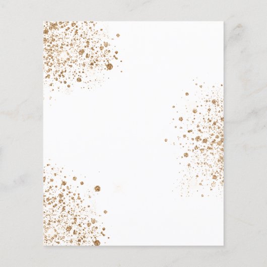 バジェット70th誕生日ユーカリ緑のグリッター (裏面)