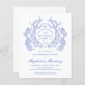 バジェット75th誕生日ブルーフローラクレスト (正面/裏面)