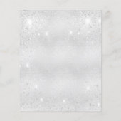 バジェット90th誕生日シルバーグリッター招待 (裏面)