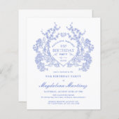 バジェット95th誕生日ブルーフローラクレスト (正面/裏面)