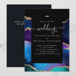 バジェット  アゲート ブルー パープル ゴールド ウェディング バジェット