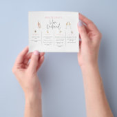 バジェット・ウォーター・カラーのカクテルシャンパンで週末 チラシ (手)