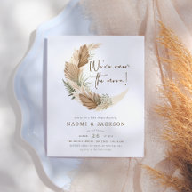 バジェット・オーバー・ザ・ムーンパンパスカップル赤ちゃんシャワー