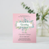 バジェット・カトリック結婚クリスチャンの緑の招待状 (スタンド正面)