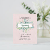 バジェット・カトリック結婚クリスチャンの緑の招待状 (スタンド正面)