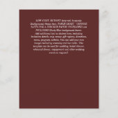 バジェット・カトリック結婚クリスチャンの緑の招待状 (裏面)