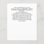 バジェット・カトリック結婚クリスチャンの緑の招待状 チラシ (裏面)