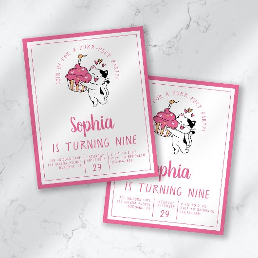 バジェット・キャット・キッドの誕生日パーティーへの招待