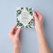 バジェット・グエレガントリーネリー結婚式招待状。飛び出す人 チラシ (手)