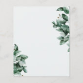 バジェット・グエレガントリーネリー結婚式招待状。飛び出す人 チラシ (裏面)