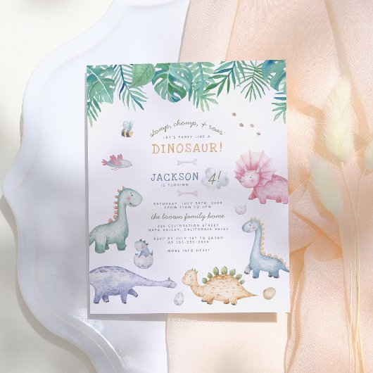 バジェット・ストンプ、チョンプ&ロア恐竜の誕生日パーティー