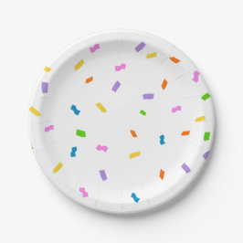 バジェット スプリンクル コンフェティ 1歳の誕生日 ペーパープレート