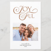 バジェット・テラコッタ喜びクリスマスパターン写真 (正面)