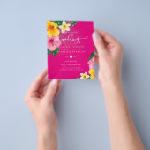 バジェット トロピカル パラダイス ビーチ ウェディング フラワーズ チラシ (手)