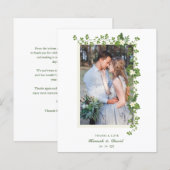 バジェット・トロピカル・ブランチ&ホワイト・フ結婚ラワーズ (正面/裏面)