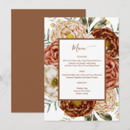 バジェット ニュートラル ボーホ テラコッタ エンクロージャーカード