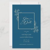 バジェット・ネイビー・トレンディー・ブランチ・金ゴールド効果写真 (正面)