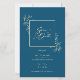 バジェット・ネイビー・トレンディー・ブランチ・金ゴールド効果写真