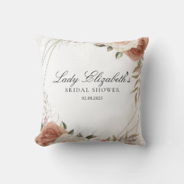 バジェット パープル フラワーズ ブリッジトン ブライダルシャワー クッション