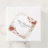 バジェット パープル フラワーズ ブリッジトン ブライダルシャワー フェイバータグ (インサイチュ)