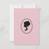 バジェット パープル フラワーズ ブリッジトン ブライダルシャワー 招待状 (裏面)