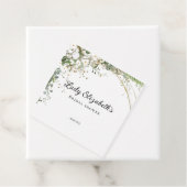 バジェット パープル フラワーズ ブリッジトン ブライダル シャワー フェイバータグ (インサイチュ)