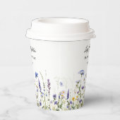 バジェット パープル フラワーズ ブリッジトン ブライダル シャワー 紙コップ (右)