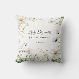 バジェット パープル フローラル ブリッジトン ブライダル シャワー クッション