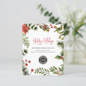 バジェット・ビジネス・ロゴ・クリスマス・ホリデー・グリーティング (スタンド正面)