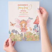 バジェット・フェアリー最初の魔法のウッドランド1番目の誕生日 チラシ (手)